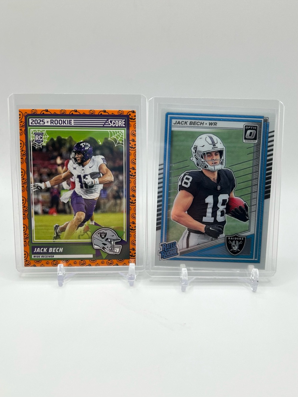 Jack Bech 2025 Panini Rookie Rated Football Cards 🏈🎃 Las Vegas Raiders
